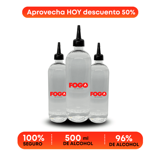 3 Envases de Bioetanol 500ml